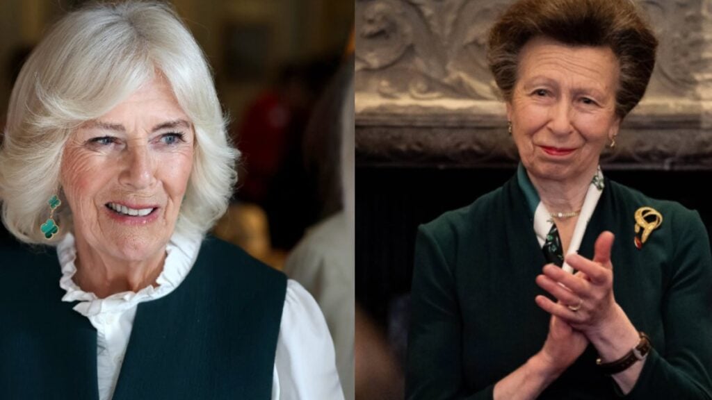 Queen Camilla and princess Anne photo merge