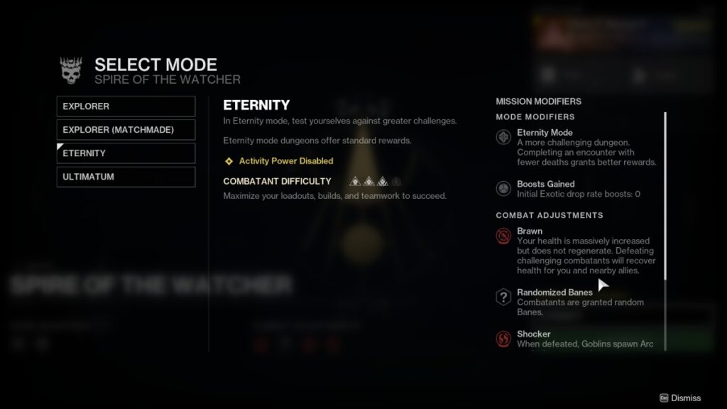 Rite of the Nine Difficulty Modes