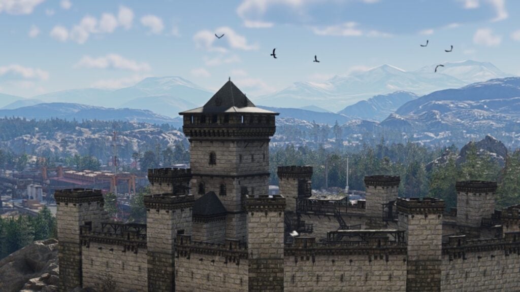 A castle in RoadCraft