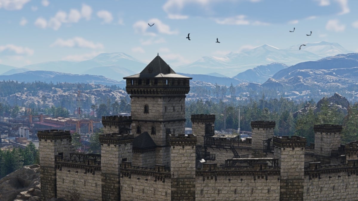 A castle in RoadCraft