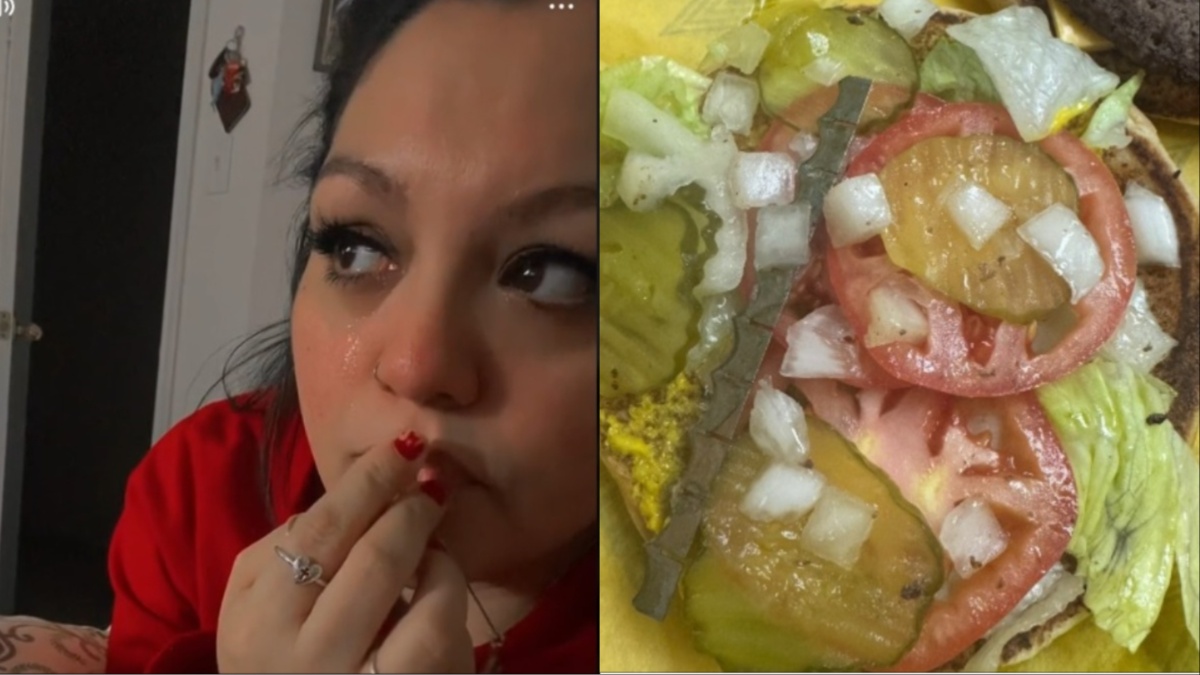 Texas Woman finds a blade in her burger