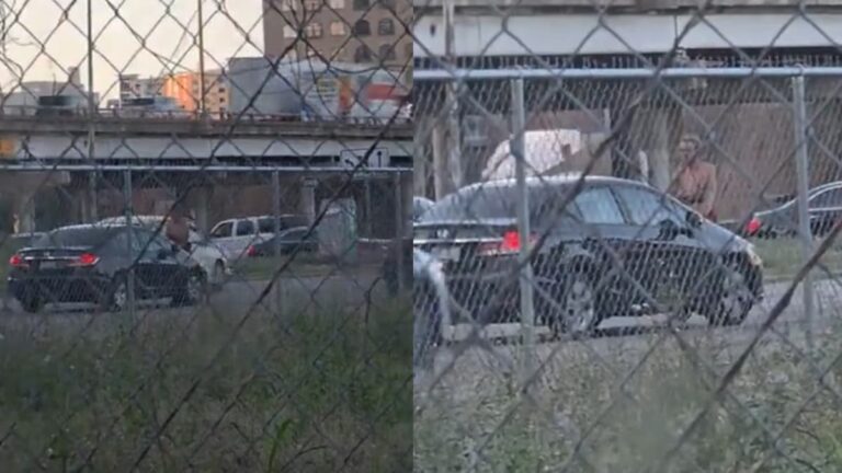 A picture of the Texas homeless man.