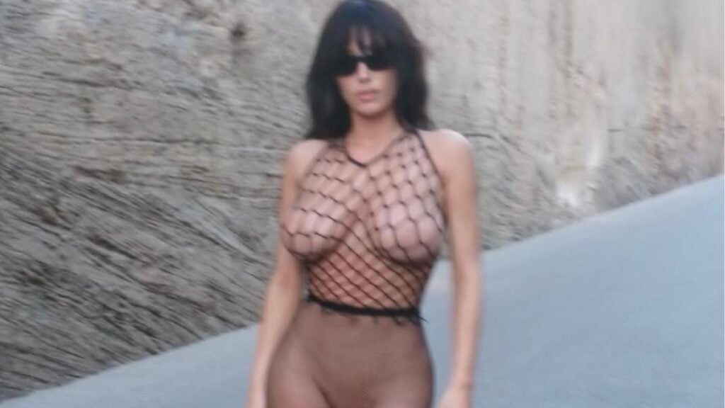 Bianca Censori nearly nude