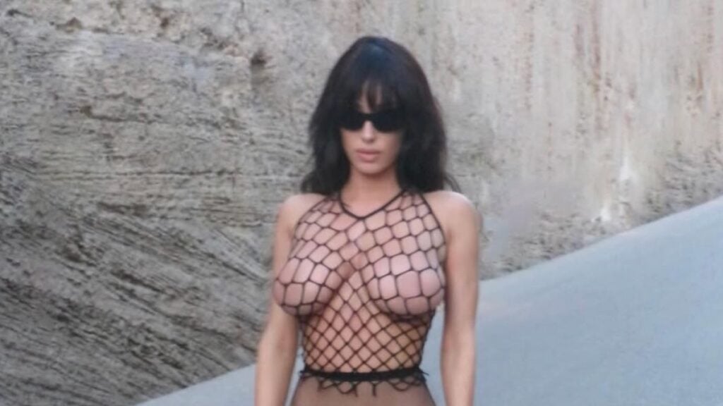 Bianca Censori nearly nude