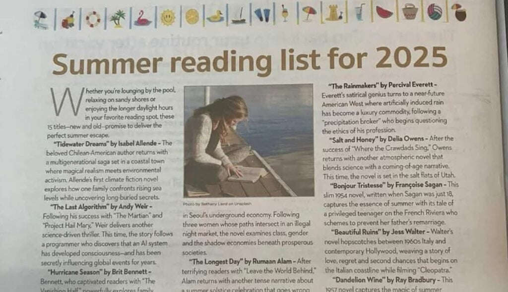 Chicago Sun-Times Busted for Publishing Fake Book List Written by Chatbot: ‘This is so embarrassing’ Chicago Sun Times AI slop