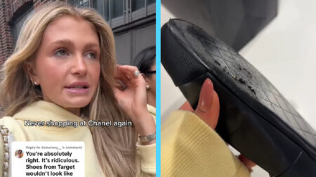 Chanel Shoes Disintegrated for New York Content Creator, “Name Brands Have Gone Downhill So Bad” content creator from new york, halleykate, sharing her experience with chanel shoes falling apart