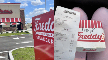 Florida Diner’s Receipt Sparks Panic: ‘If It’s Not a Joke, You Can Save Someone in Grave Danger’ A Freddy's in Lake Wales, Florida and a diner's receipt with a message for help written on it