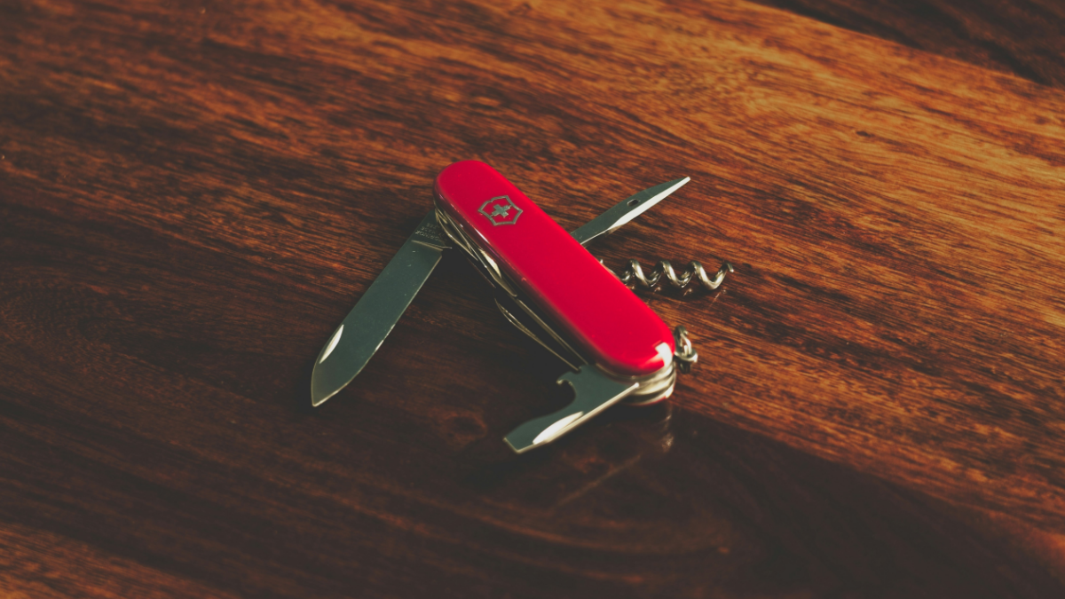 red swiss pocketknife