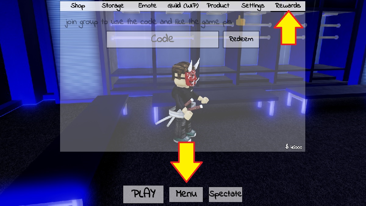 the roblox code redemption window in azure latch