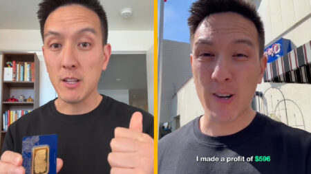 tiktok user humphrey yang selling gold for profit in california