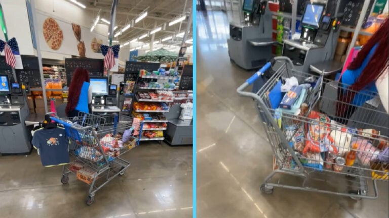 walmart shopper in virginia gets pushed aside at self checkout