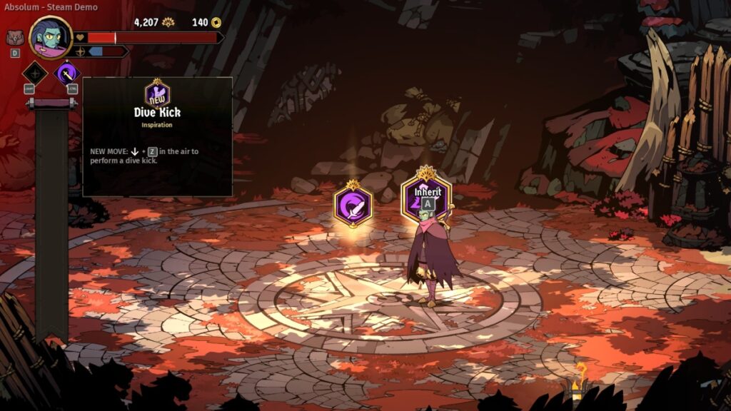 Roguelike elements in Absolum