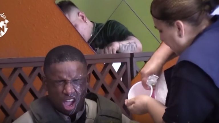 Mexican Workers Care for Pepper-Sprayed Officers During California Anti-ICE Protest in Ironic Clip: ‘Same People They Are Ready To Deport’