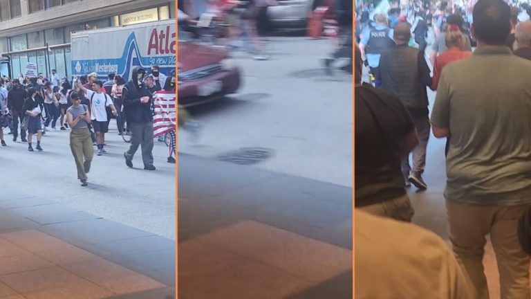 Car Drives Through Chicago ICE Protest 'This is Just Sad'