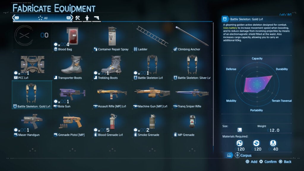 Gold Battle Skeleton