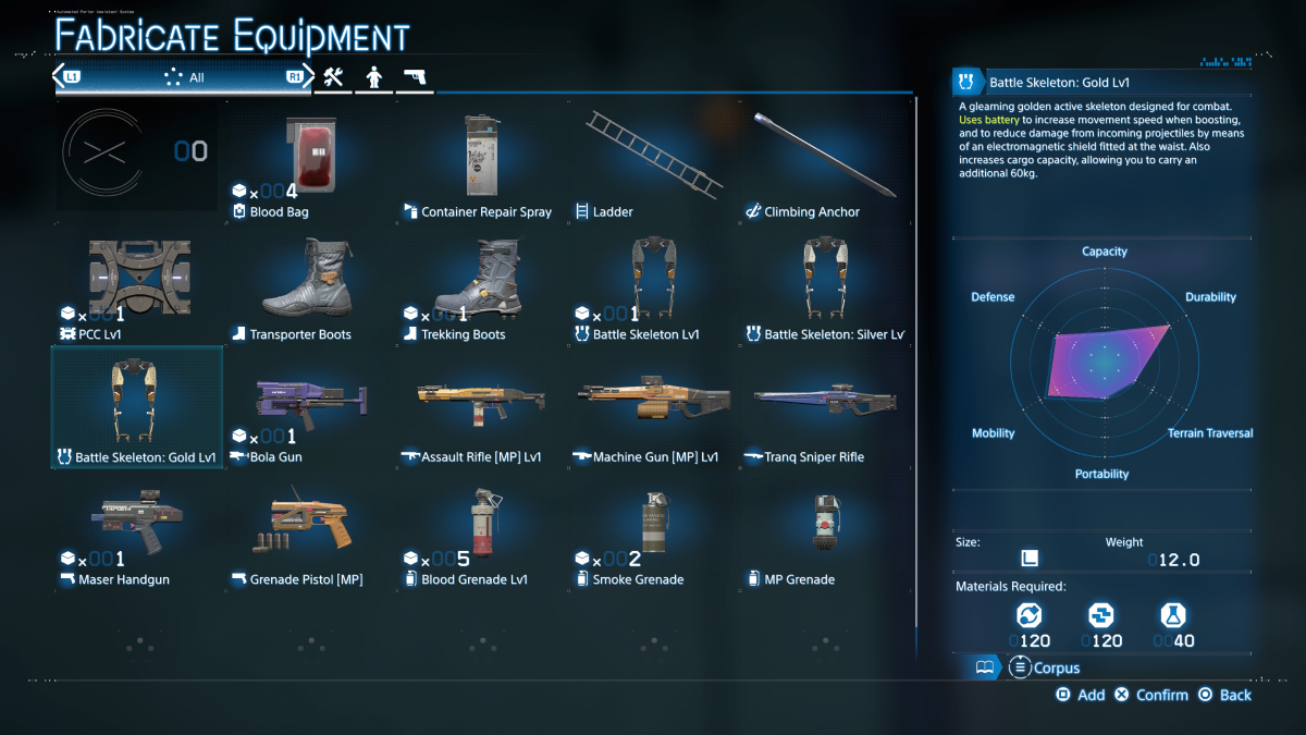 Gold Battle Skeleton