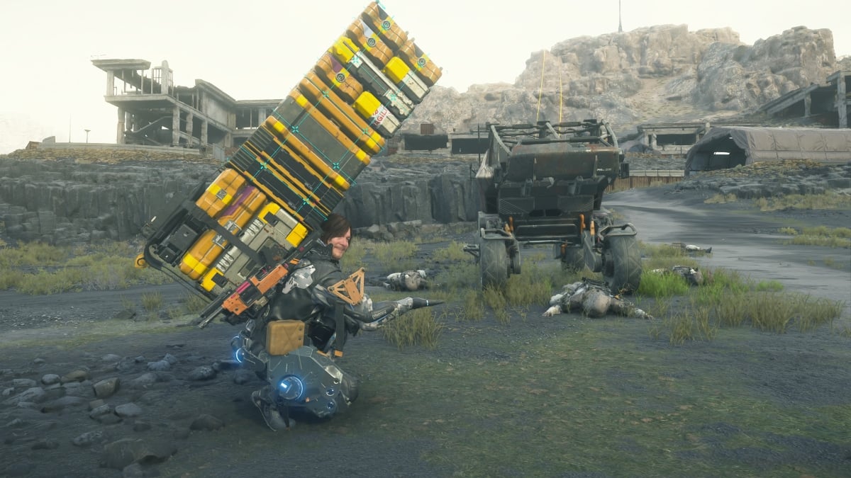 Sam next to knocked down bandits