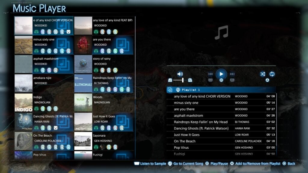 Death Stranding 2 Playlist Option