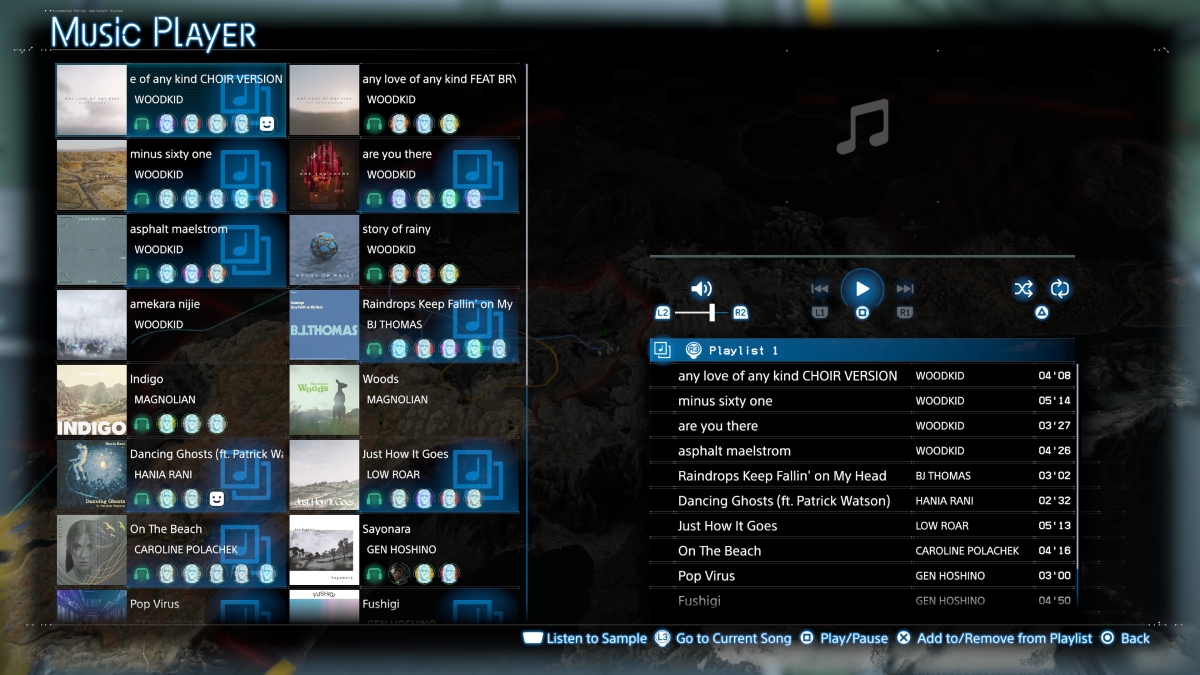 Death Stranding 2 Playlist Option