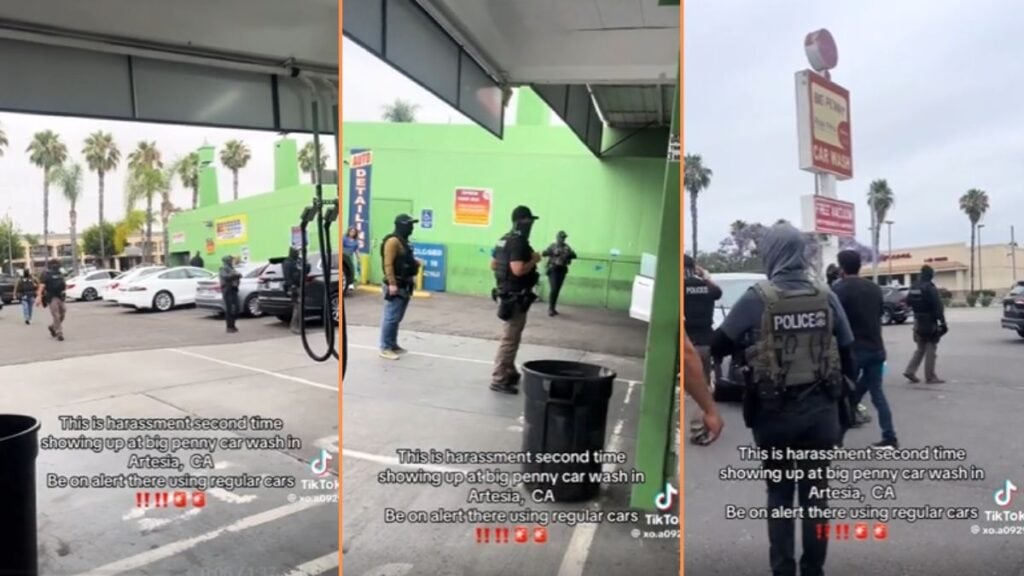 Masked ICE Agents Storm California Car Wash in Bizarre Sting Gone Wrong: ‘They Looked Like a Goon Squad!’ Masked Agents Try Infiltrating California Car Wash 'These Guys Just Seem Like a Goon Squad'