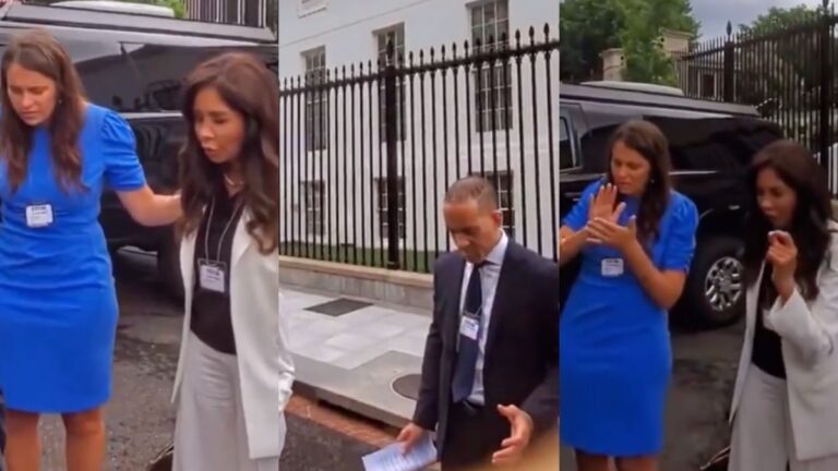 White House Faith Office Form Prayer Chain in Washington DC Like a Cult To ‘Shake America’ For God: ‘MAGA Theatre’