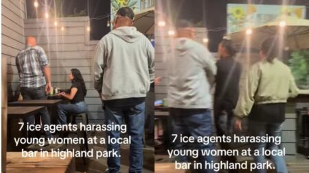 Seven California ICE Agents Turn Bar Night Into Interrogation Scene: ‘Take Me to Jail’ A picture of the California ICE agents.