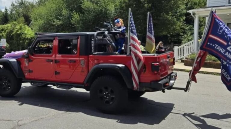 A picture of the North Carolina MAGA thug's vehicle.