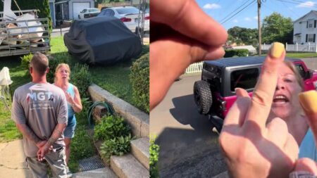 A picture of the racist Connecticut Karen.