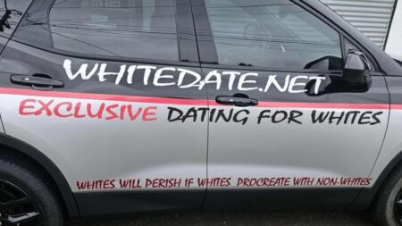 A picture of the Washington racist car.
