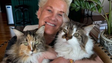 Anne Burrell and cats