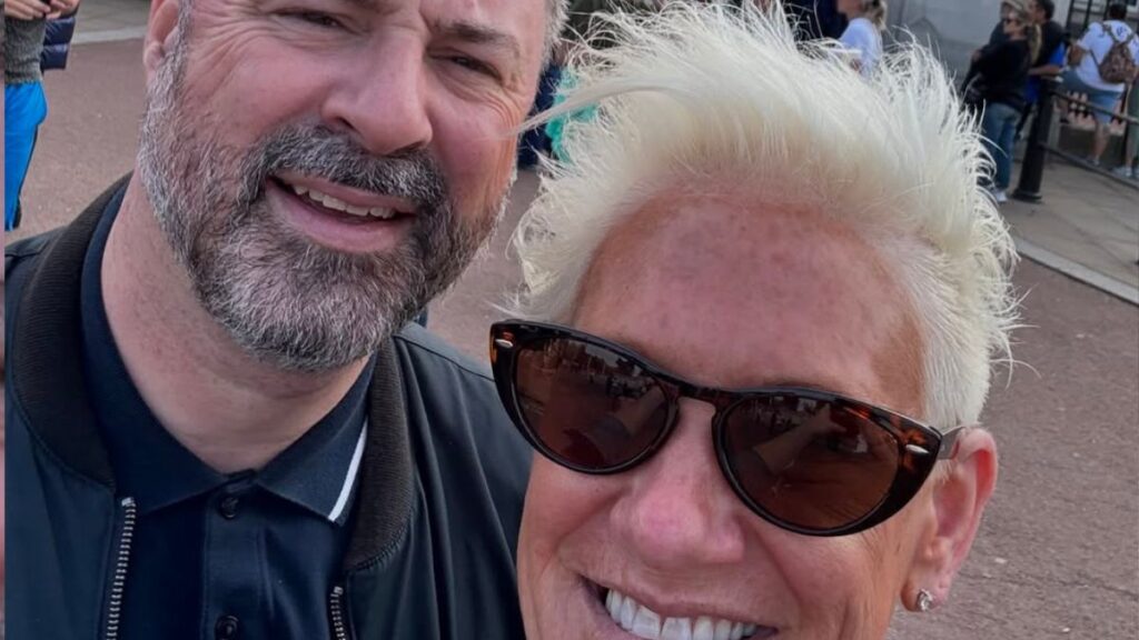 Anne Burrell and her husband