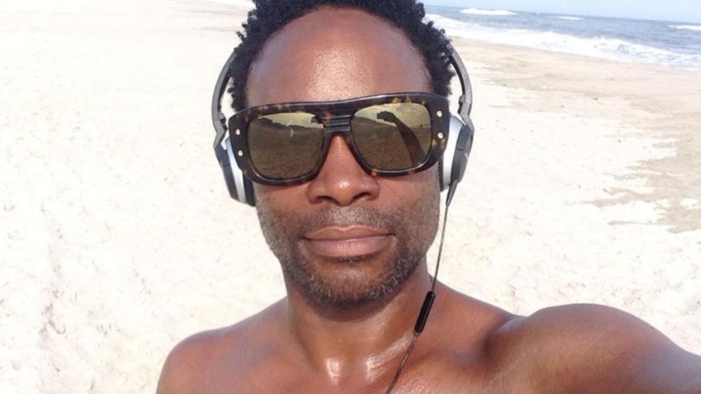 Billy Porter selfie on beach