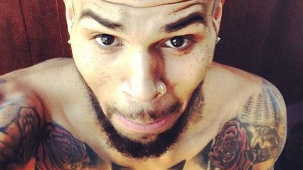 Chris Brown selfie