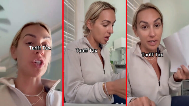 florida tiktoker aivanelli getting a tariff bill