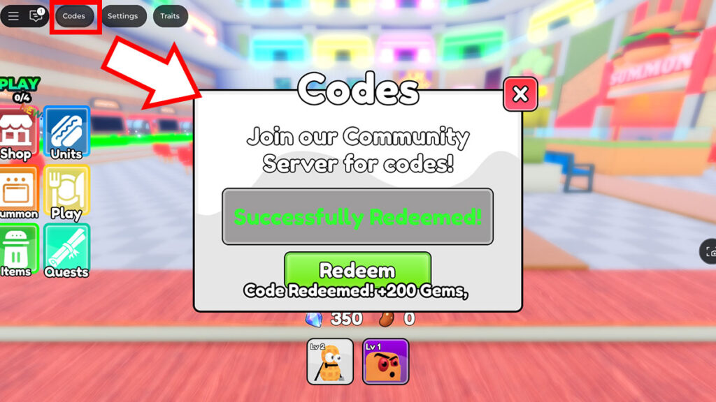 How to Redeem Codes