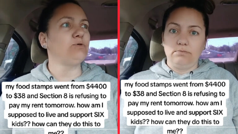 tiktoker mama_shiloh.x0 from texas ranting about the loss of food stamps