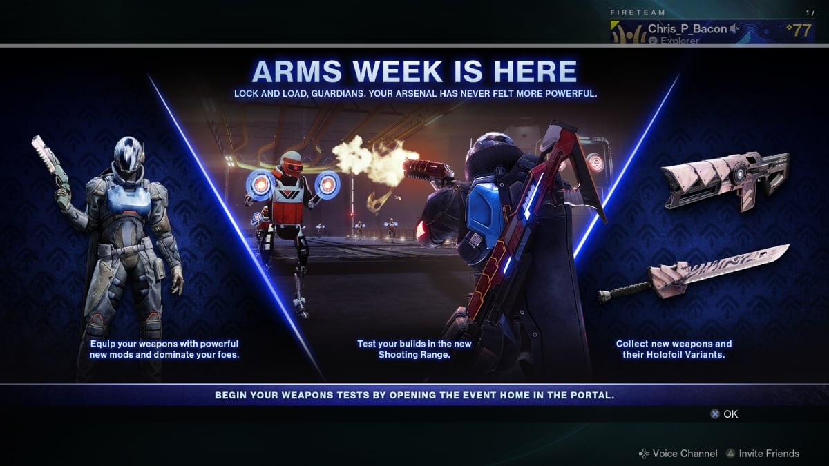 Arms Week Event Guide