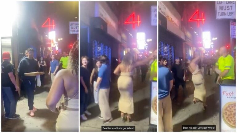 Boston Woman Attempts to Slap Man Over Pizza Dispute & Finds Out