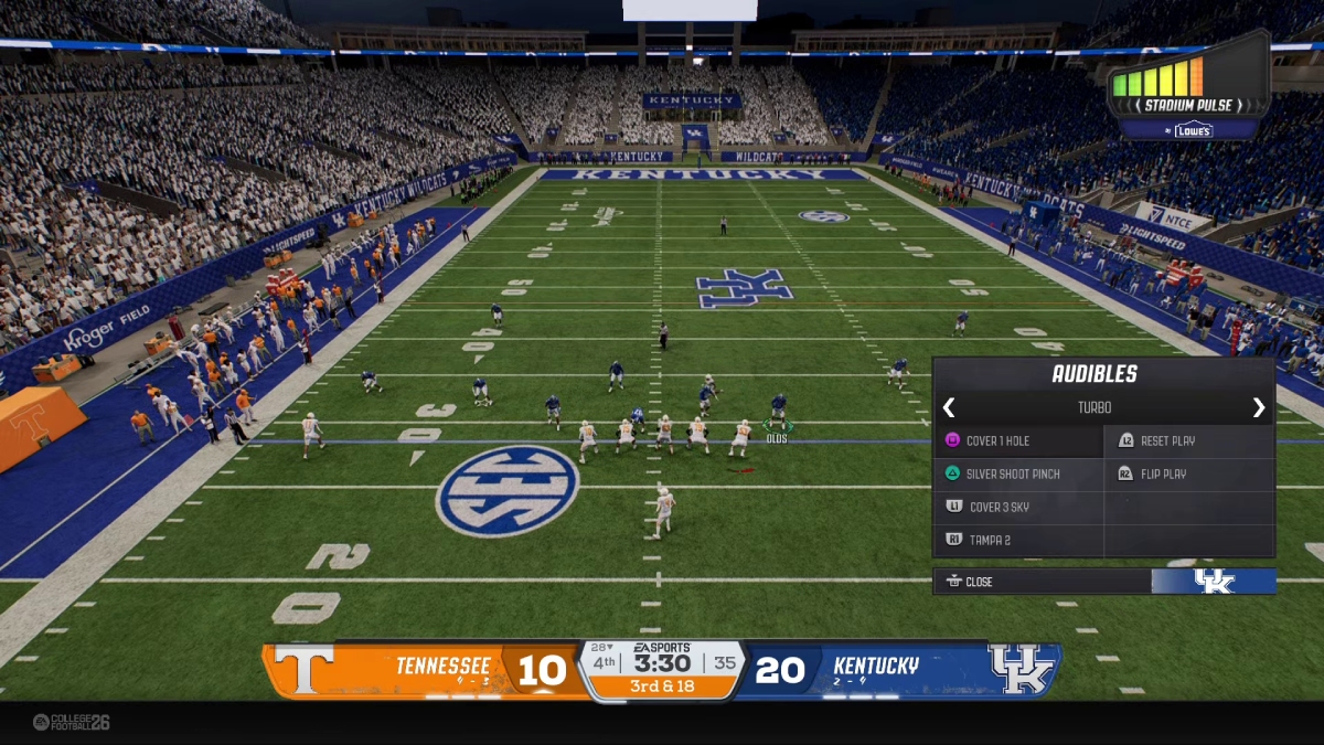 A match in College Football 26