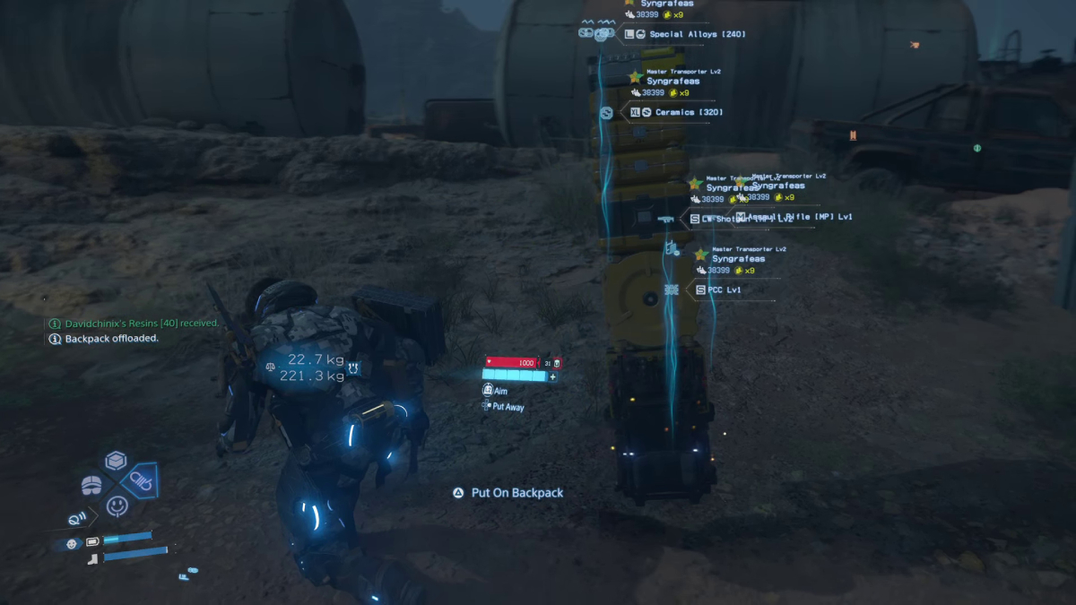 Death Stranding 2 Abandon Backpack