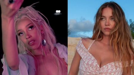 Doja Cat Savagely Roasts Sydney Sweeney Over Tone-Deaf ‘Jeans’ Ad: ‘From Nazi to Black Activist’ Rapper Doja Cat and actress Sydney Sweeney photo merge.