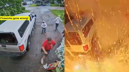 Kalispell Family Fireworks Show Turns Into a Garage Inferno Caught on Camera: ‘So Many Rookie Mistakes Here…’ Kalispell Family Fireworks Show Turns Into a Garage Inferno Caught on Camera: ‘So Many Rookie Mistakes Here…'