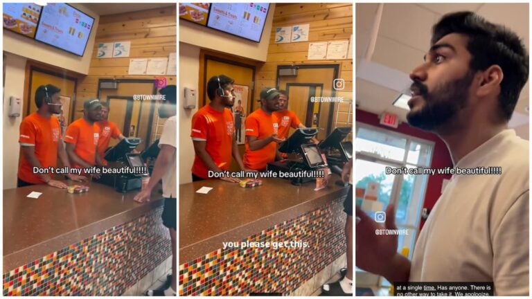Furious Missouri Customer Flips Out Because a Popeyes Employee Called His Wife ‘Beautiful’ in Viral Clip: ‘This Is Not India’ Furious Missouri Customer Flips Out Because a Popeyes Worker Called His Wife 'Beautiful' in Viral Clip: 'This Is Not India'