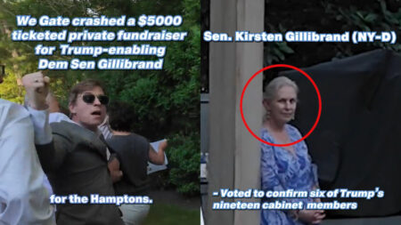 Protesters Invade Hamptons Mansion and Disrupt Senator Gillibrand’s Elite Fundraiser: ‘She Makes Me Sick’ Protesters Invade Hamptons Mansion and Disrupt Senator Gillibrand’s Elite Fundraiser: ‘She Makes Me Sick'