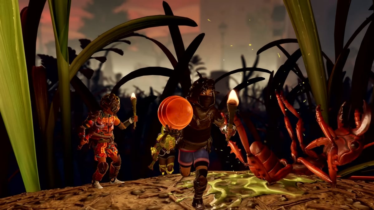 Teenagers running in Grounded 2