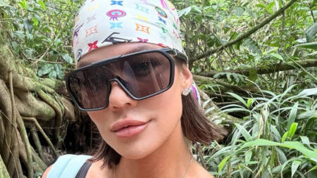 Khloe in Wonderland podcast star Khloe Kardashian on a nature hike.