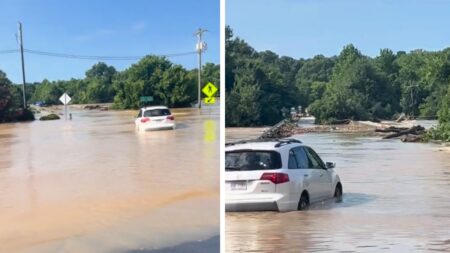North Carolina Saxapahaw floods