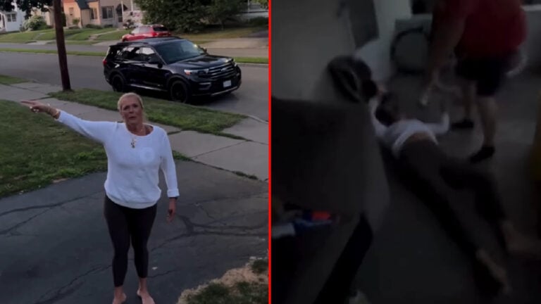 Racist Karen Gets Floored After Assaulting Two Black Teens in New York