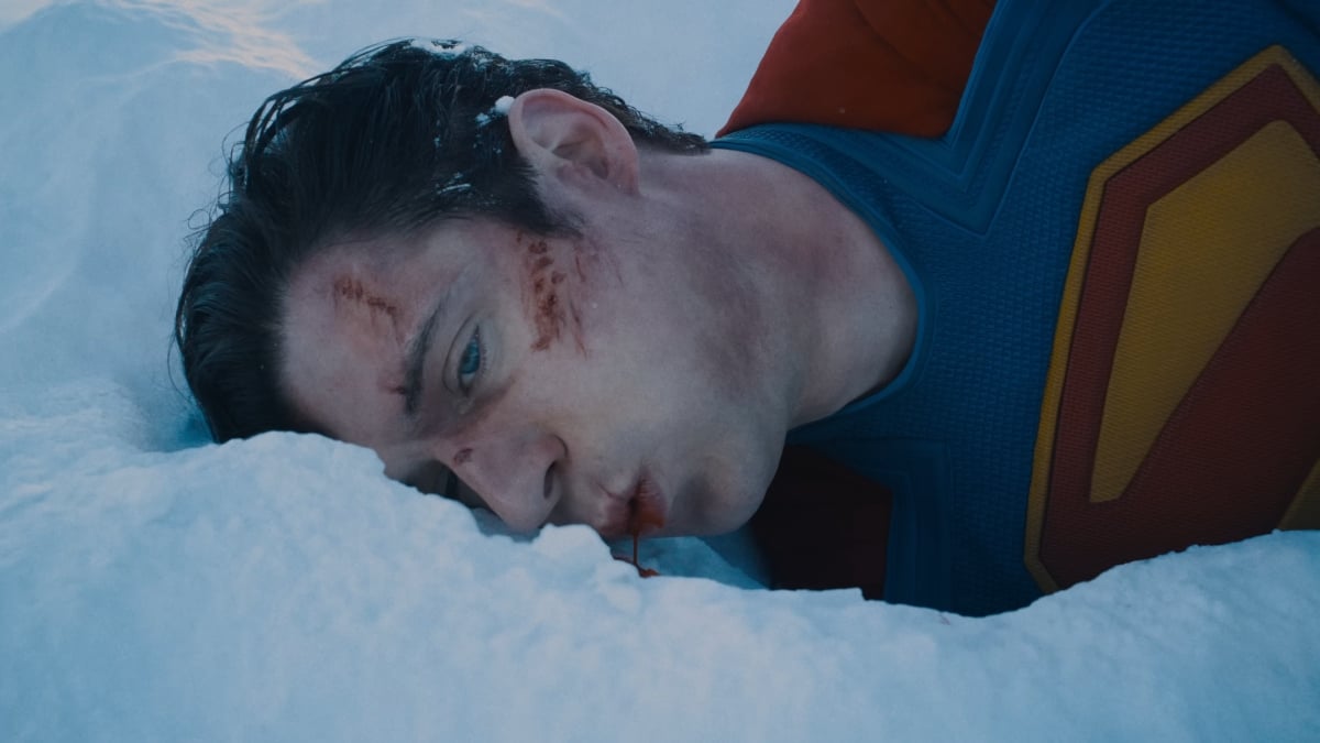 Superman in the snow