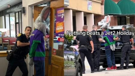 Florida Chuck E. Cheese Mascot’s Shift Cut Short by Police ‘Not In Front of the Kids’ A picture of the Chuck E. Cheese Florida mascot.